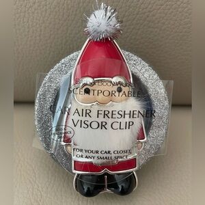 NWT**Bath & Body Works Santa Gnome Scentportable Visor Clip Car Air Freshener